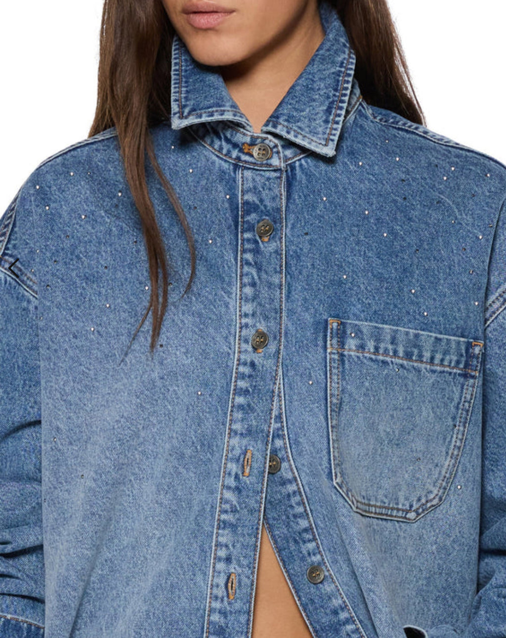 KSUBI Oversized LS Shirt Komet | Denim