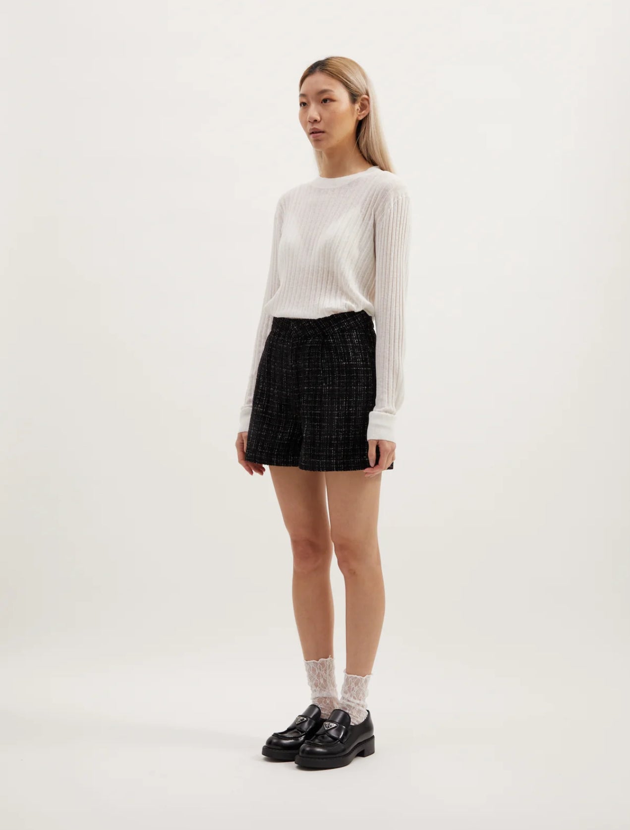 Kyla Shorts | Black Boucle