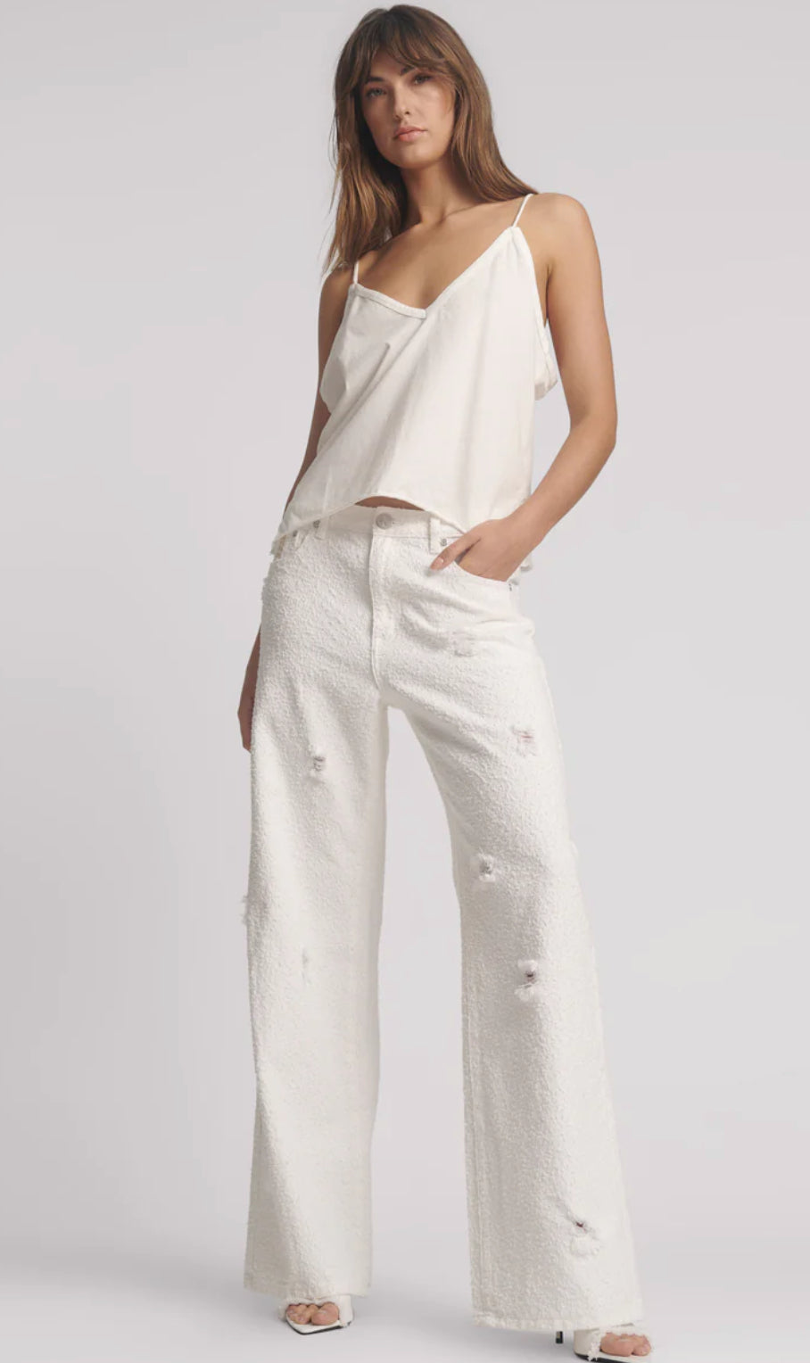 ONE TEASPOON Jackson Jean | Textured White