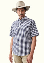 Load image into Gallery viewer, Hervey Shirt | White/Navy Check
