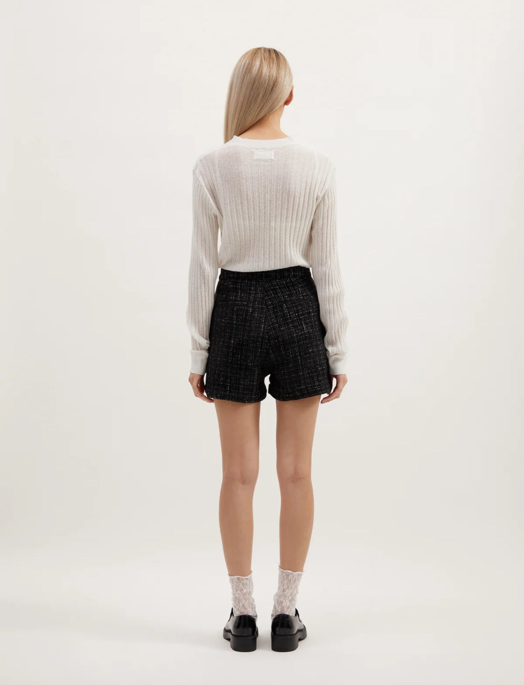 Kyla Shorts | Black Boucle
