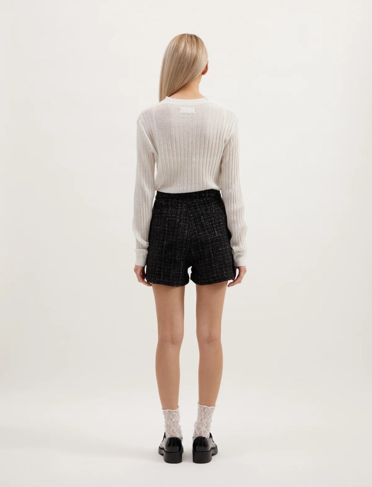 Kyla Shorts | Black Boucle