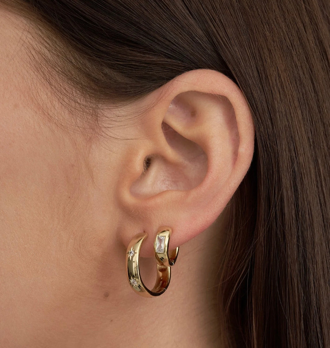 Estella Star Hoop | Gold