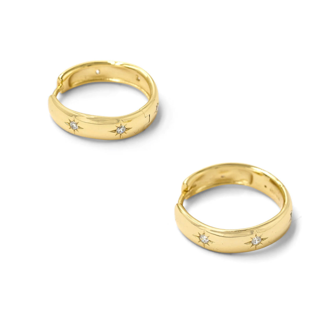 Estella Star Hoop | Gold