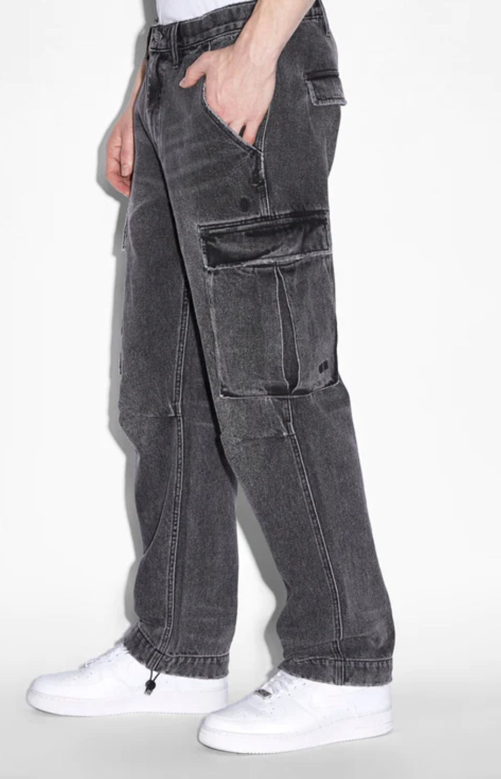 Riot Cargo Pant | Faded Black