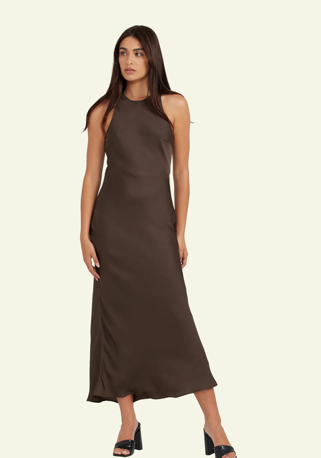 Arabella Midi Dress | Brown