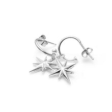 Load image into Gallery viewer, North Star Earrings - Silver
