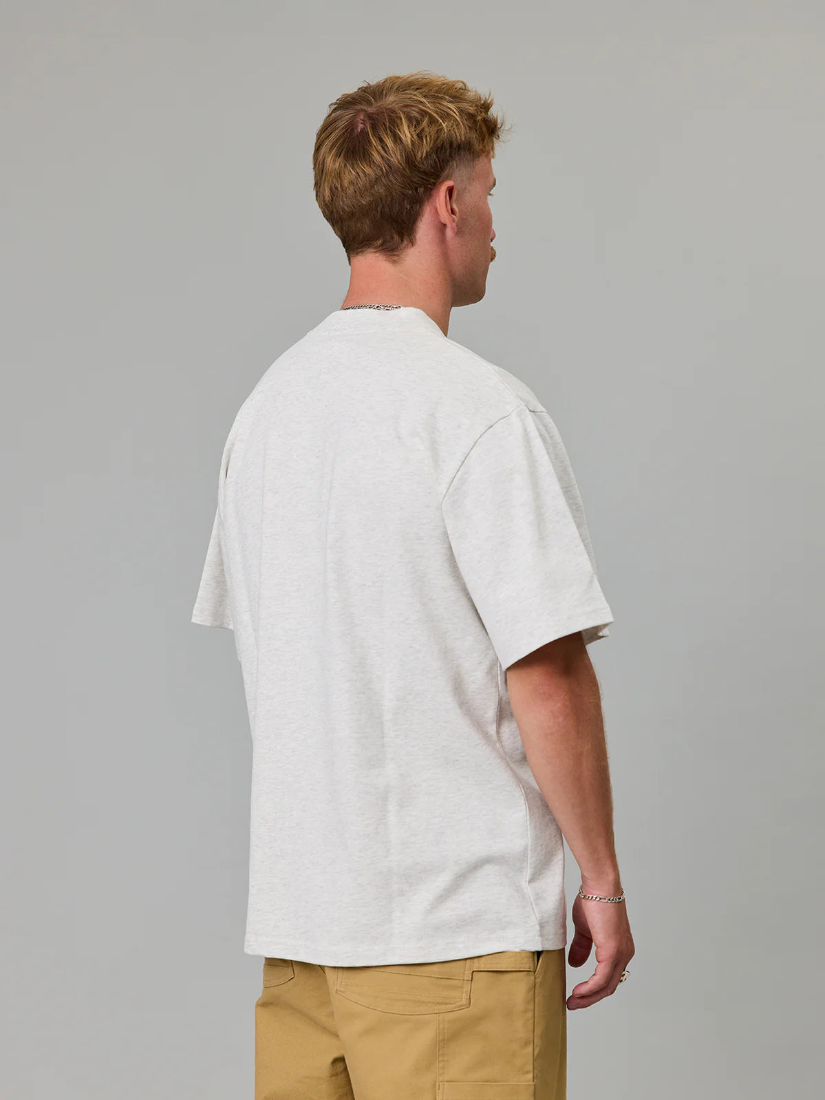 JUST ANOTHER FISHERMAN Heavy Shore Tee | Silver Marle