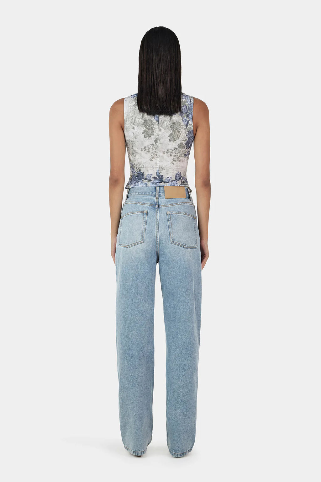 OWNLEY  Honey Corset Top | Botanic Denim