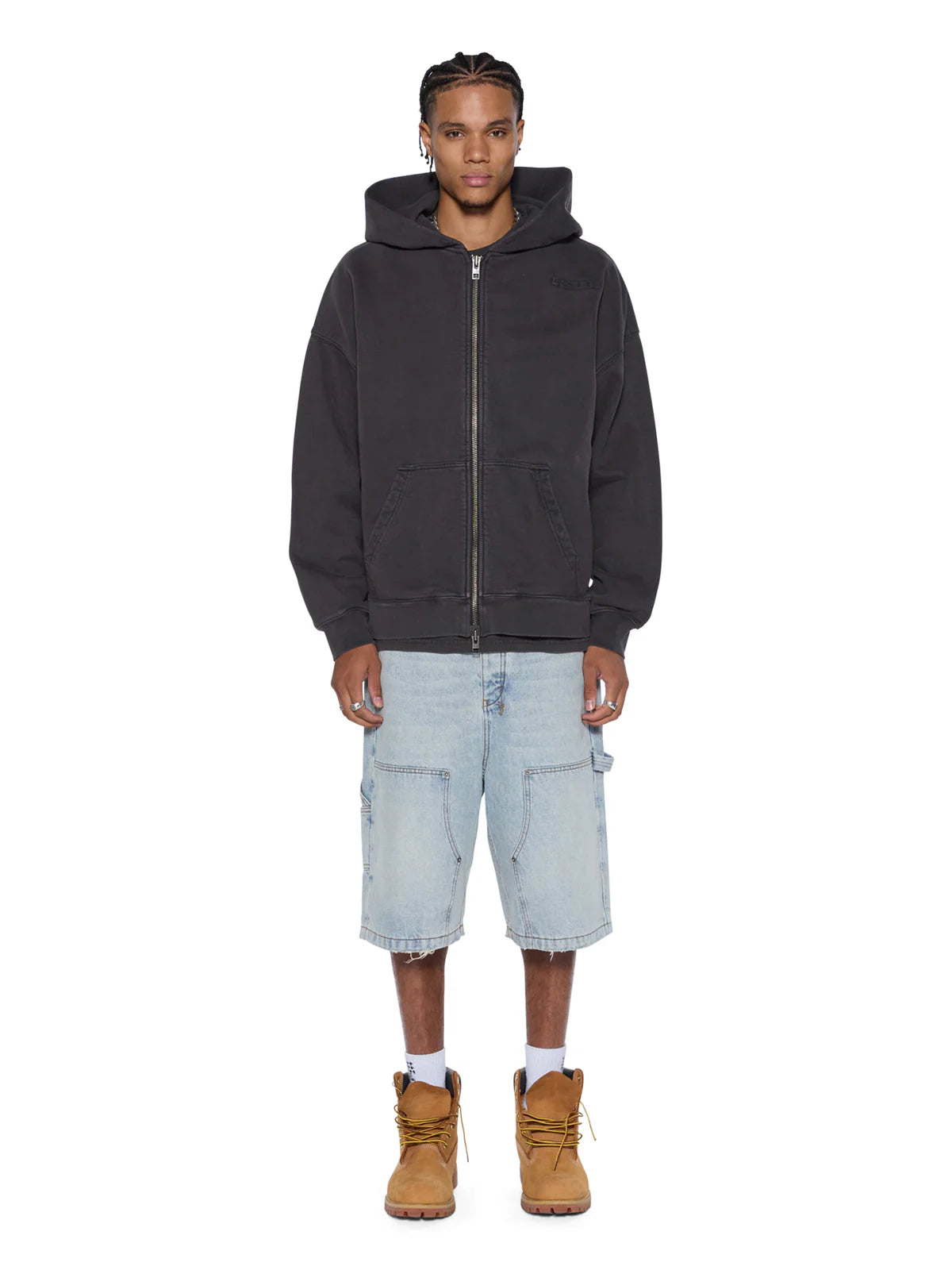 KSUBI Intruder Ekcess Hoodie | Faded Black