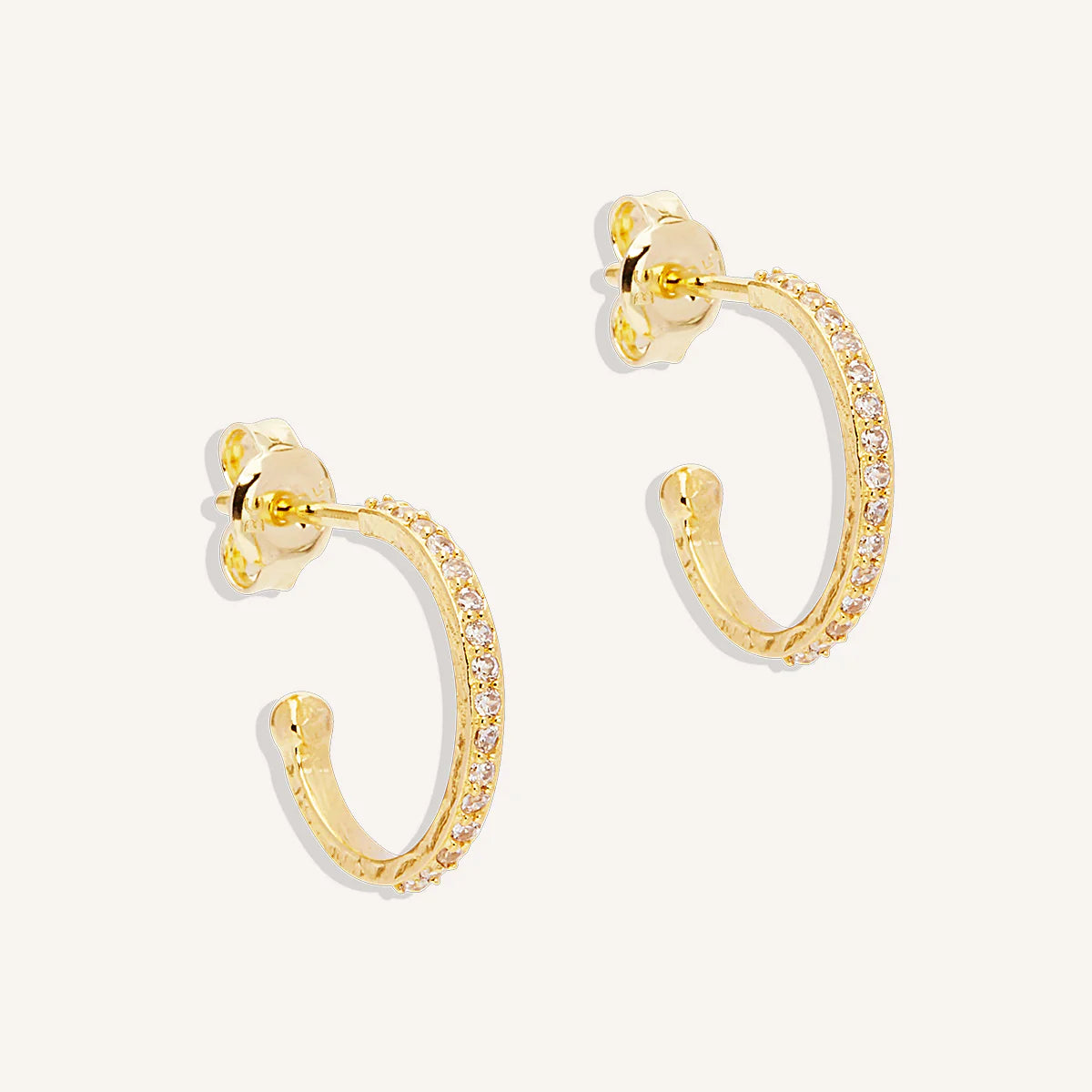 Divine Light Hoops- Gold