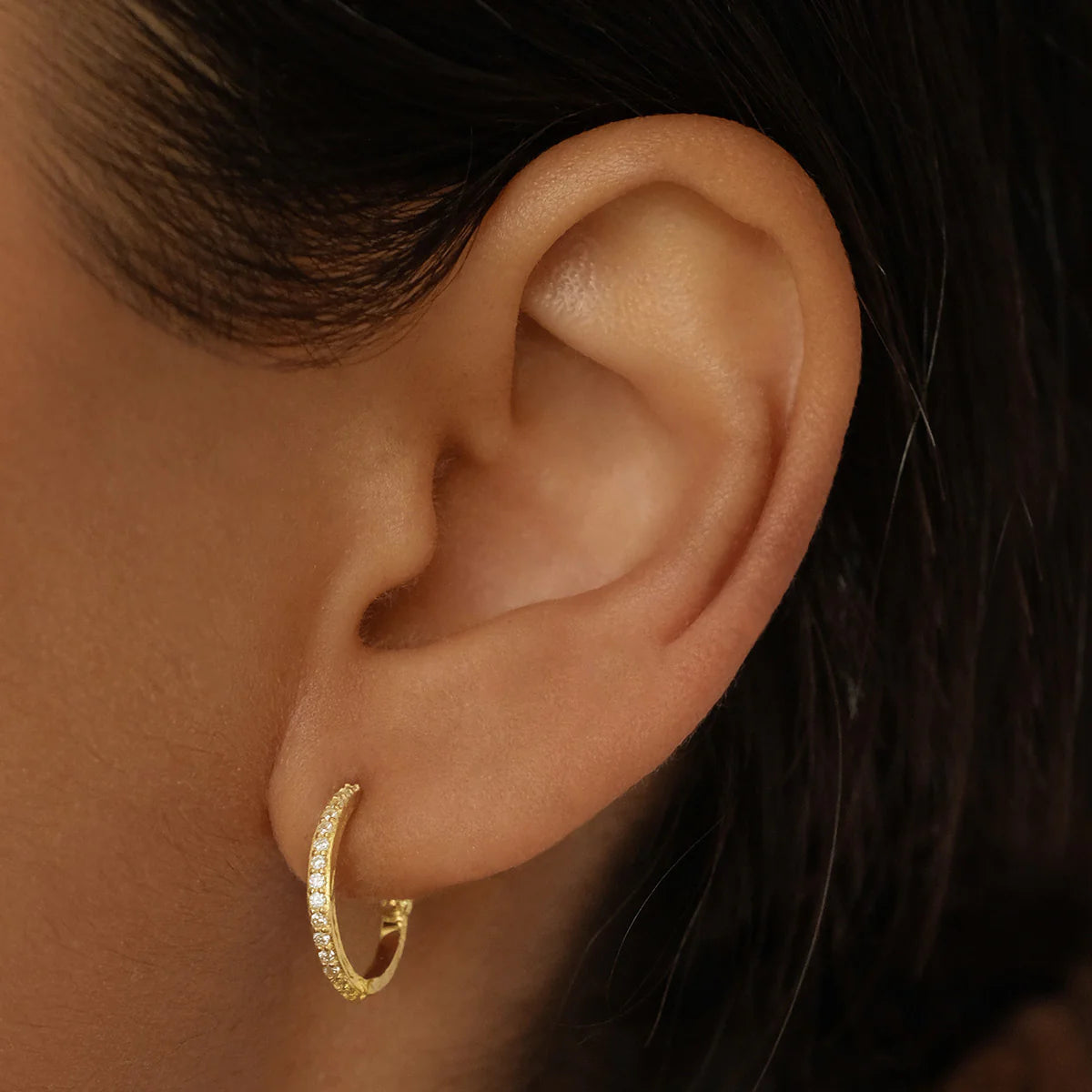 Divine Light Hoops- Gold