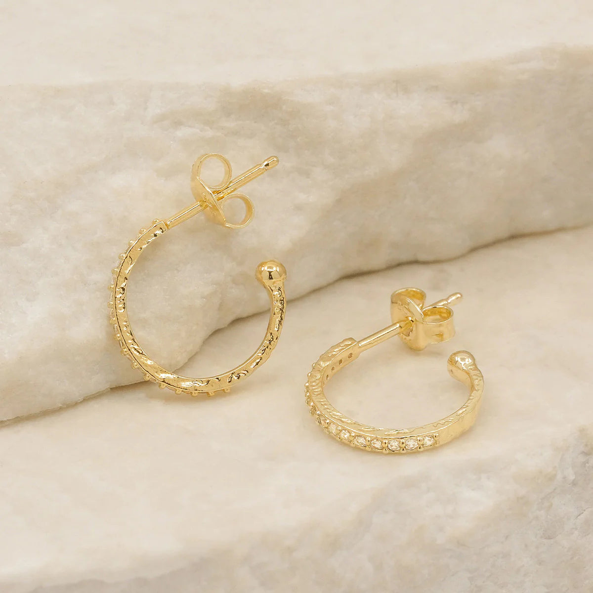 Divine Light Hoops- Gold