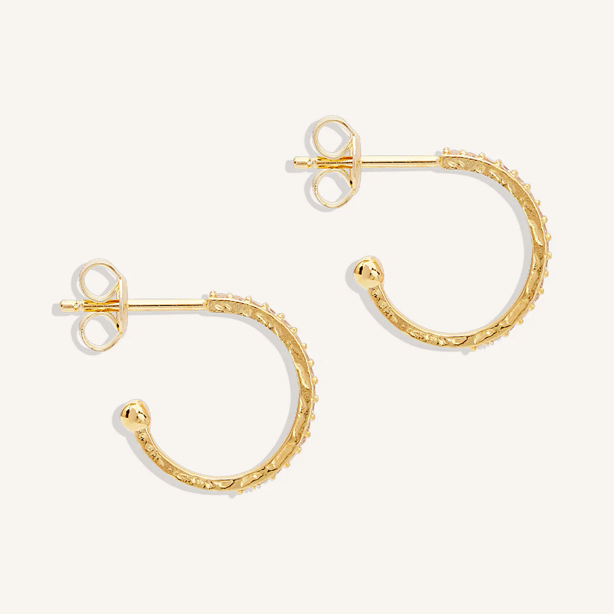Divine Light Hoops- Gold