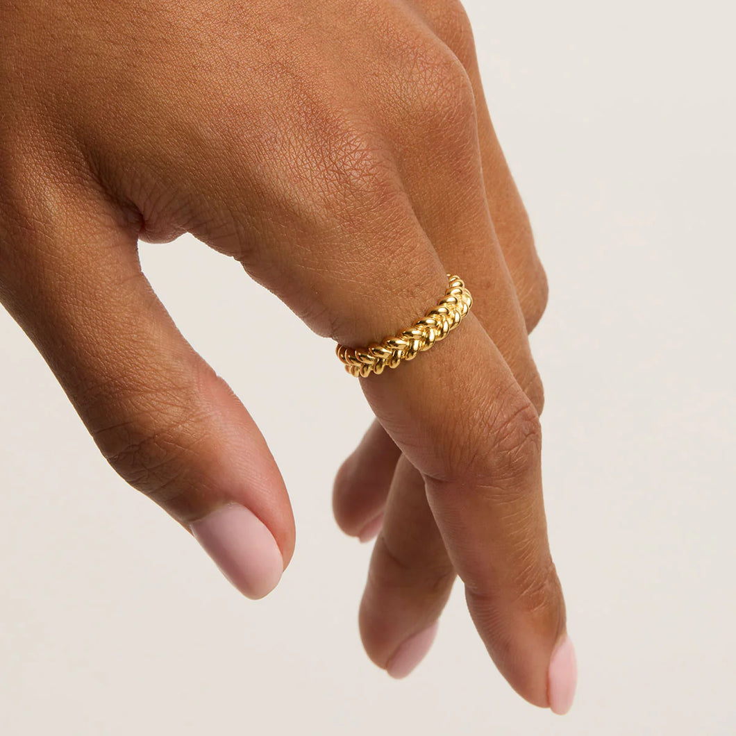 Intertwined Ring- Gold