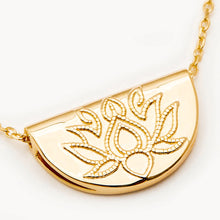 Load image into Gallery viewer, Lotus Necklace Short- Gold
