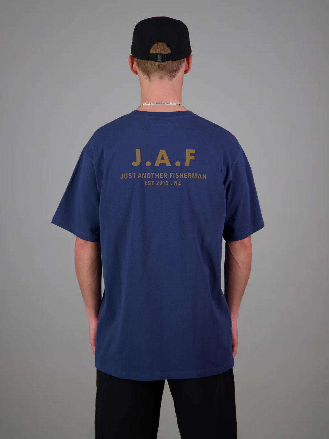 J.A.F Logo Tee | Dark Denim