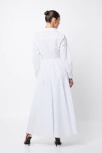 Load image into Gallery viewer, Fixation Maxi Shirt Dress | White
