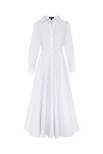 Load image into Gallery viewer, Fixation Maxi Shirt Dress | White
