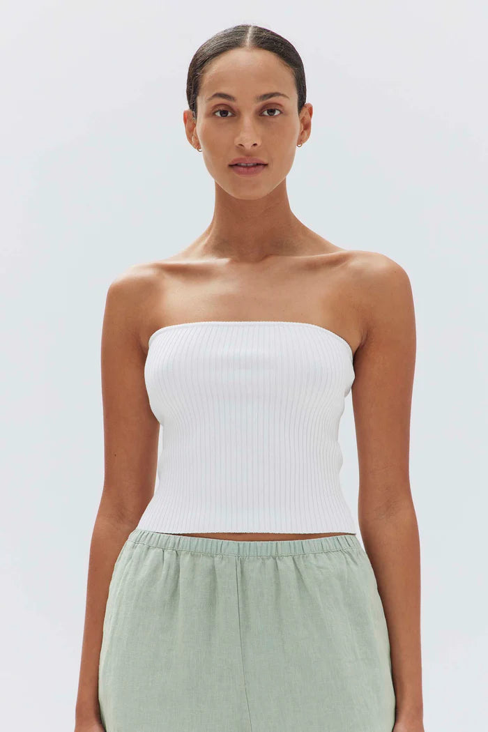 Skara Strapless Top | White