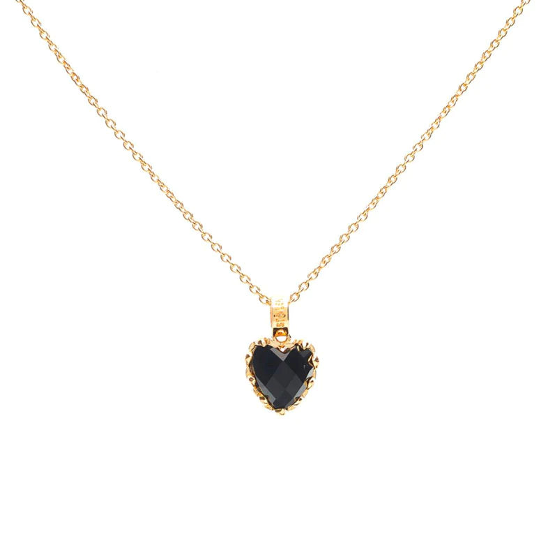 Love Claw Necklace | Gold Plated/Onyx