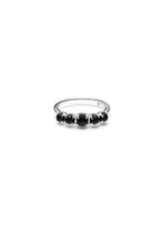 Load image into Gallery viewer, Halo Cluster Ring | Silver/Onyx
