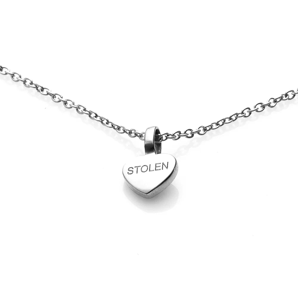 Stolen Heart Necklace | Silver