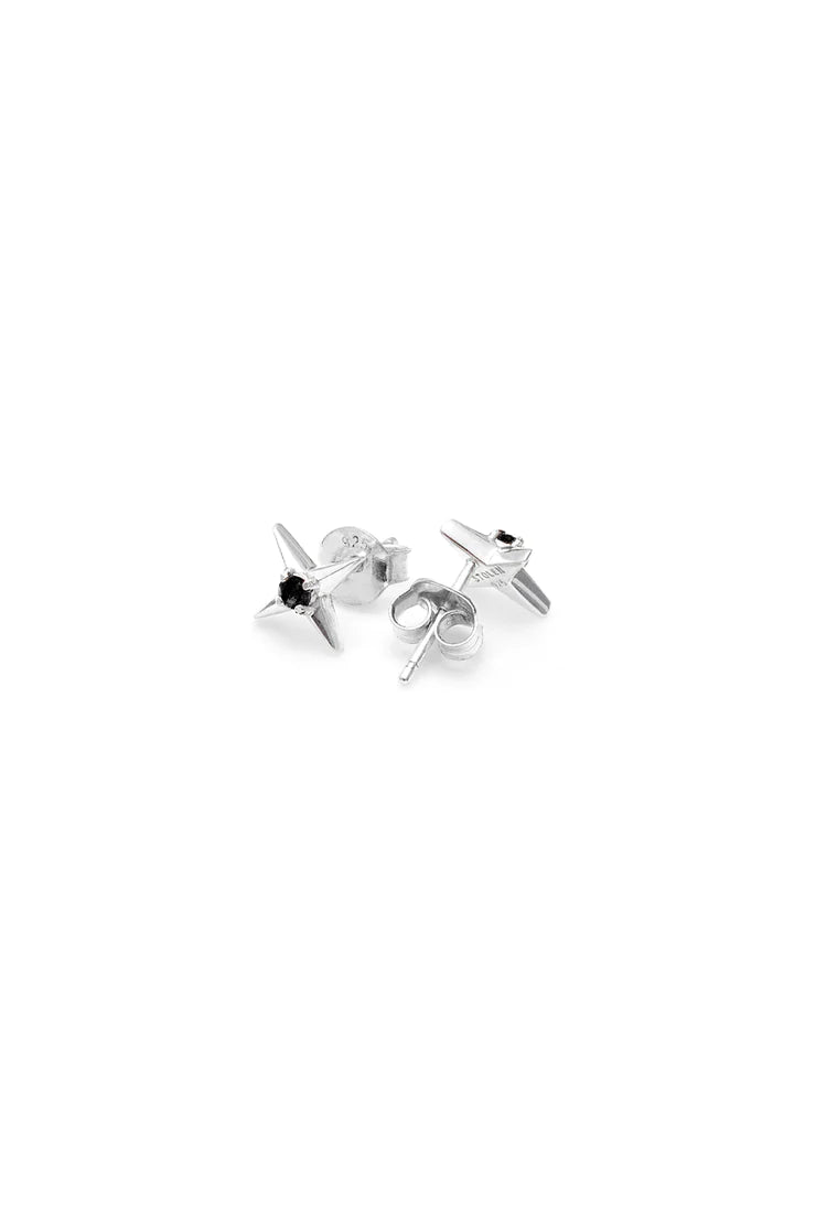 Lucky Star Stud Earrings | Silver