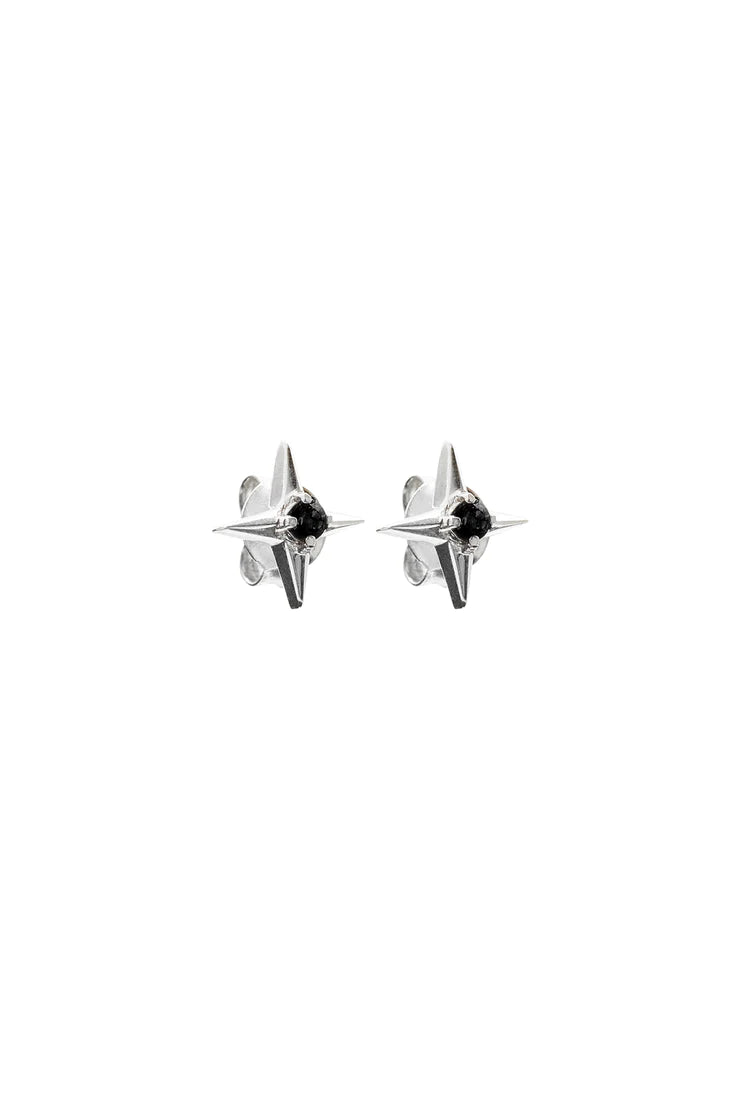 Lucky Star Stud Earrings | Silver