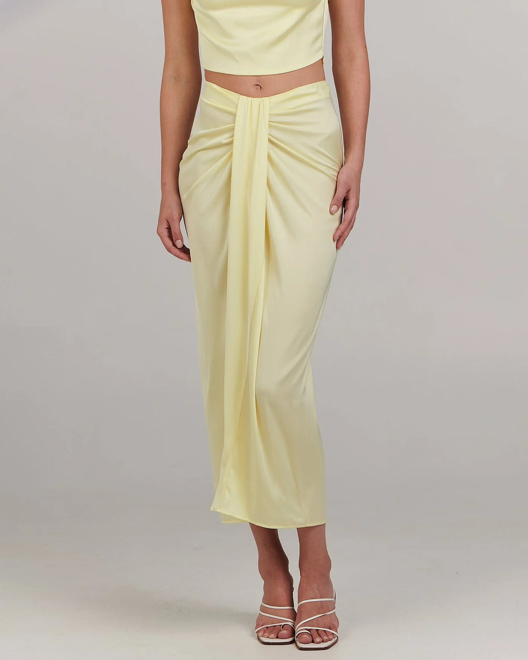 Karina Midi Skirt | Lemon