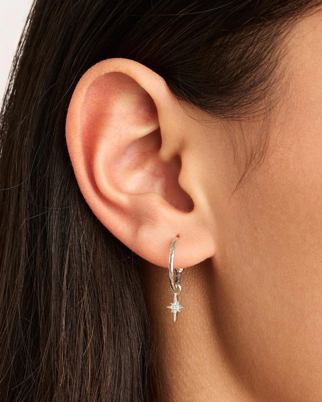 Starlight Hoops | Sterling Silver