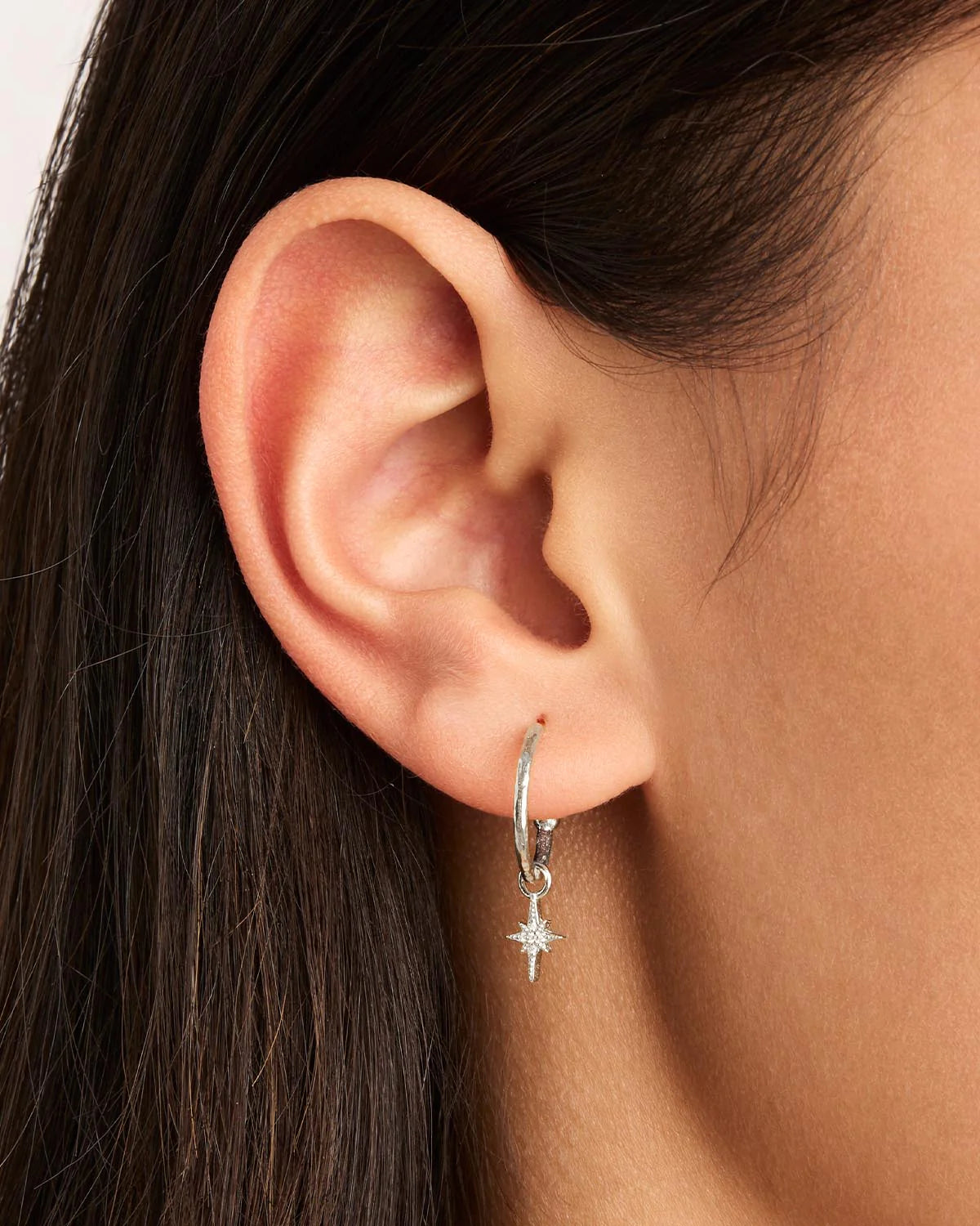 Starlight Hoops | Sterling Silver