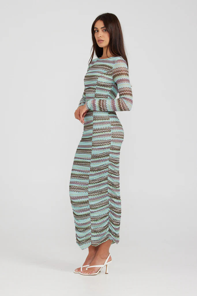 Valentina Rushed Dress | Zig Zag