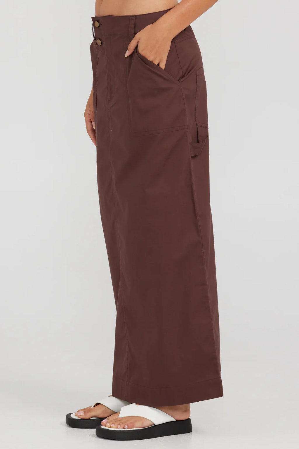 Xanthe Maxi Skirt | Chocolate