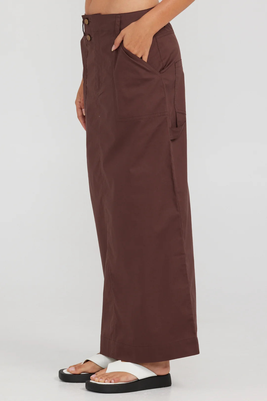 Xanthe Maxi Skirt | Chocolate