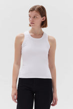 Load image into Gallery viewer, Miana Organic Rib Tank - White
