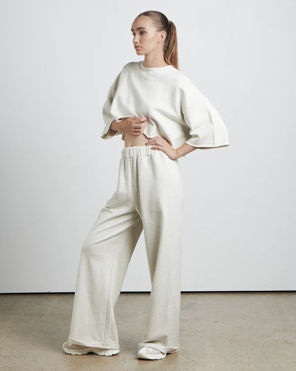 The Raw Hem Pant | Grey Marle
