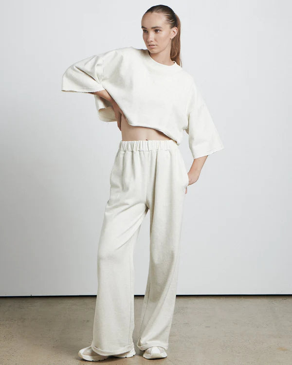 The Raw Hem Pant | Grey Marle