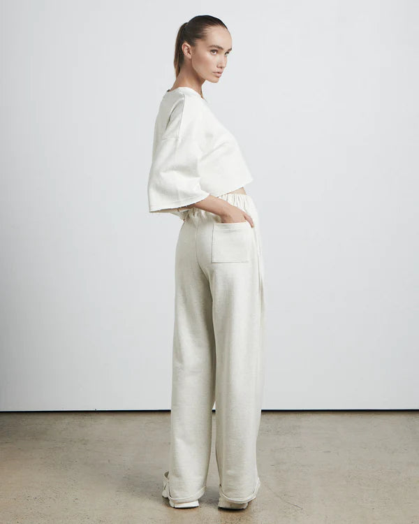 The Raw Hem Pant | Grey Marle