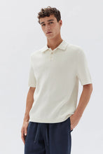 Load image into Gallery viewer, Lorne Knit Short Sleeve Polo | Limestone
