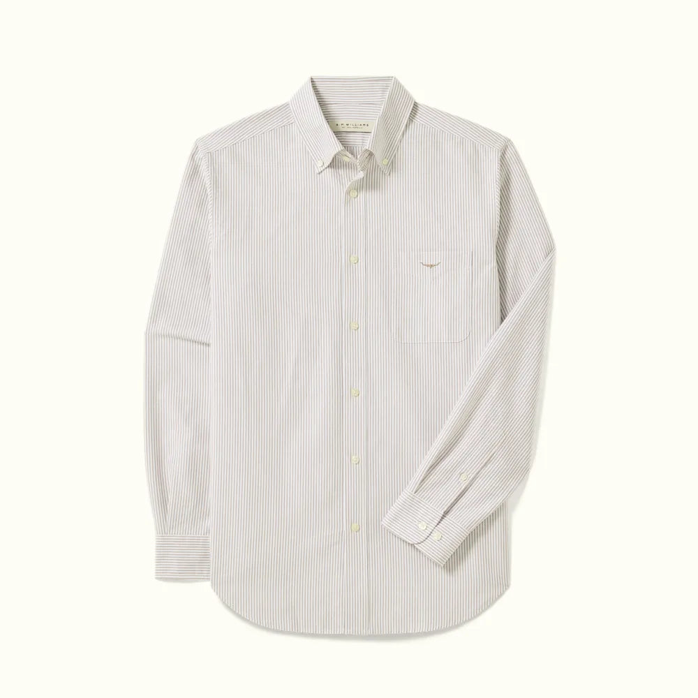 R.M. WILLIAMS Oxford Stripe Shirt | Brown Stripe