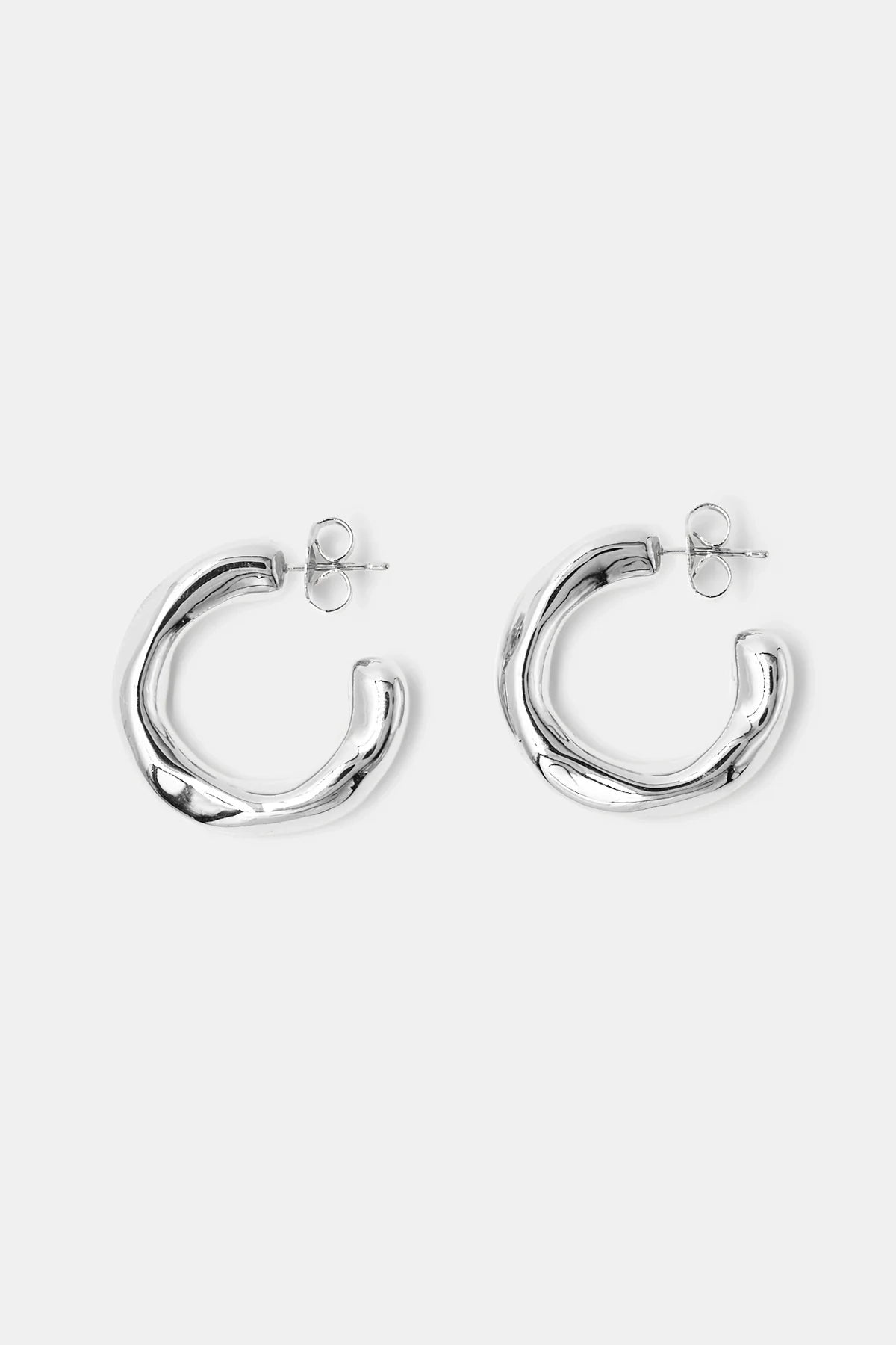 Veeda Hoop- Silver