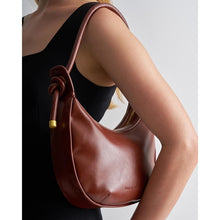 Load image into Gallery viewer, Tie Knot Croissant Bag | Saddle
