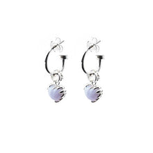 Load image into Gallery viewer, Love Anchor Earring | Blue Lace Agate
