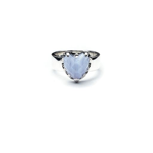 Love Claw Ring | Blue Lace Agate