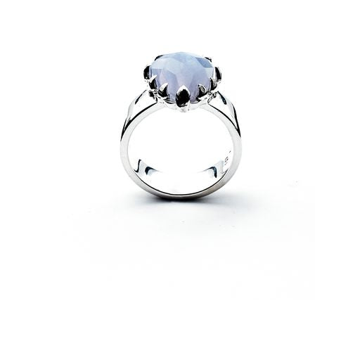 Love Claw Ring | Blue Lace Agate