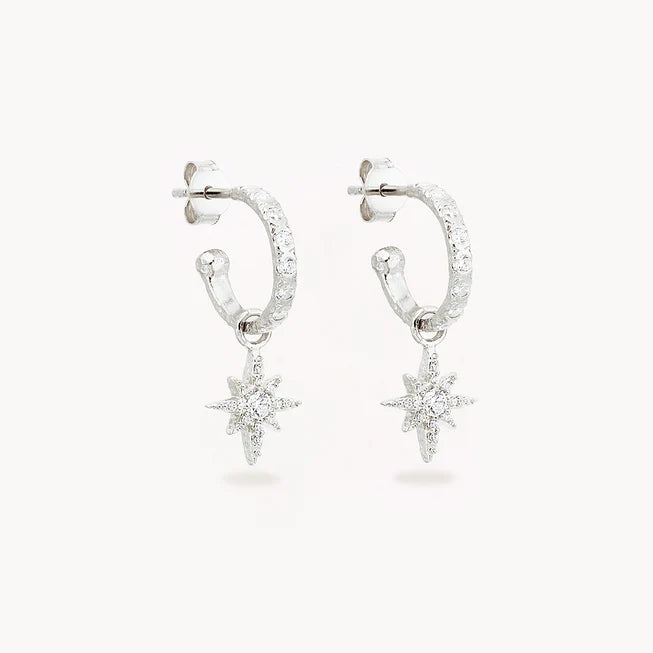 Dancing In Starlight Hoops | Silver
