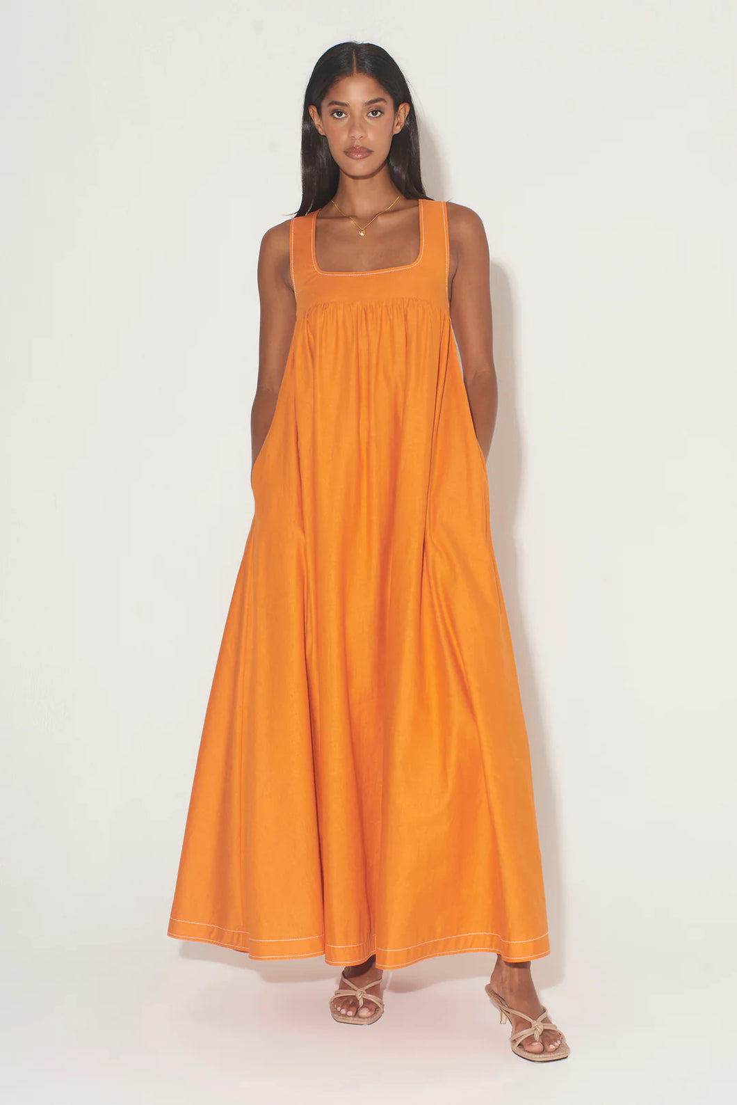 Paloma Dress | Tangerine