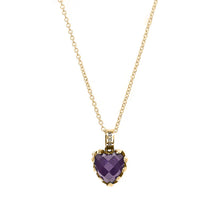 Load image into Gallery viewer, Love Claw Necklace Amethyst | Gold Plated
