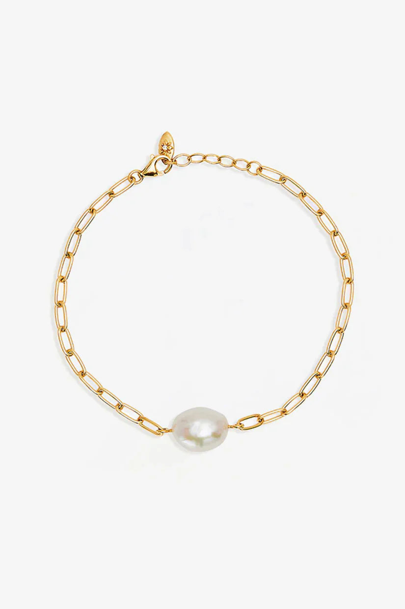 BY CHARLOTTE | Breathe Pearl Bracelet | Gold